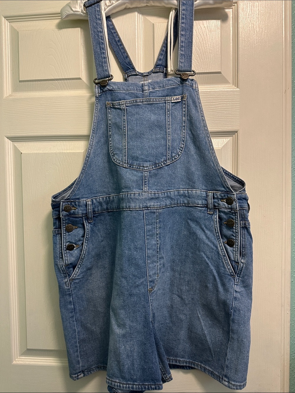 Lee Light Blue Denim Bib shortalls